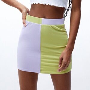LA Hearts Pacsun Colorblock Skirt